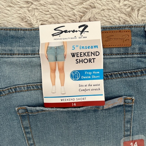 NWT Seven 7 Weekend Shorts Size 14 - Picture 4 of 4